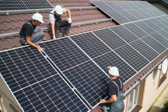 Roof with Solar Panels